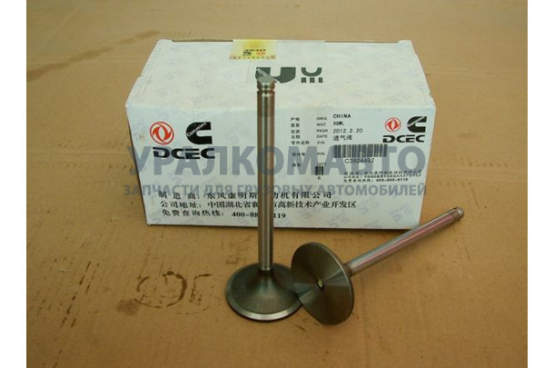 клапан 300 л.с. впускной (большой) DONG FENG 3924492